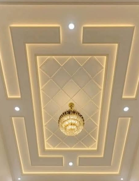 Geometric Tray False Ceiling